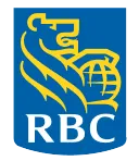 RBC logo featuring a blue background with a yellow and black emblem